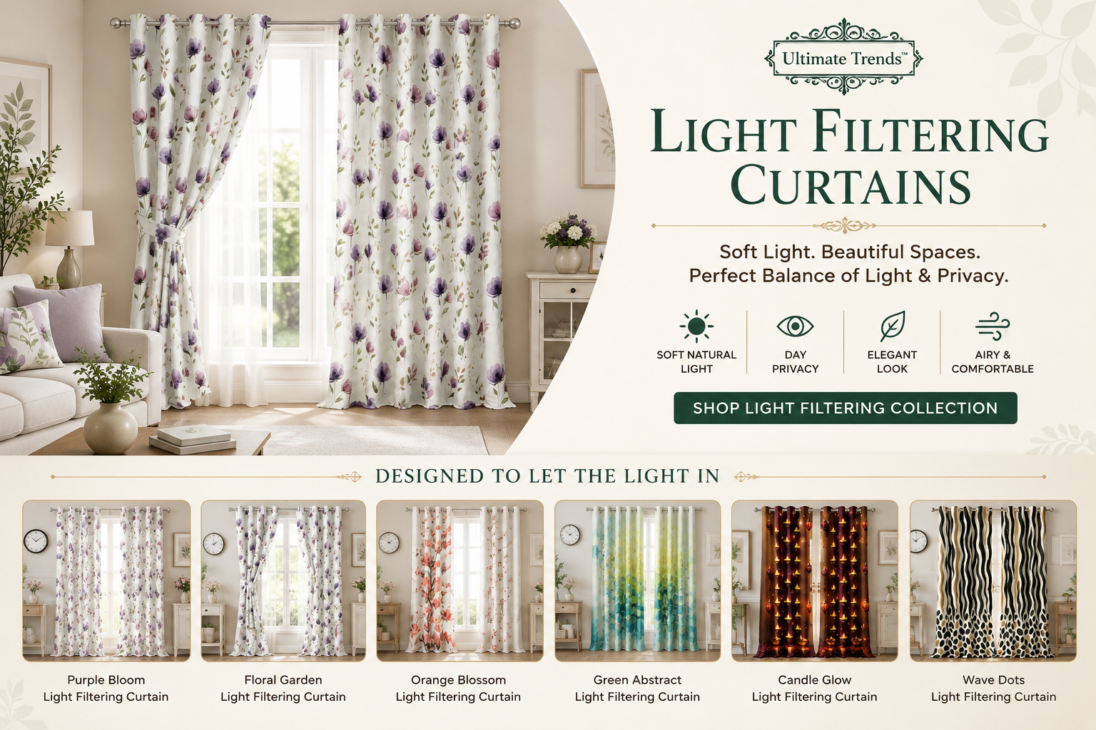 Light Filtering Curtains