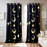 Ultimate Trends Festival Themed Light Filtering Polyester Curtain Diya, Lantern, Lotus & Fireworks Print | Ideal for Diwali, Pooja Room, Living Room Dcor | Eyelets| Pack of 2