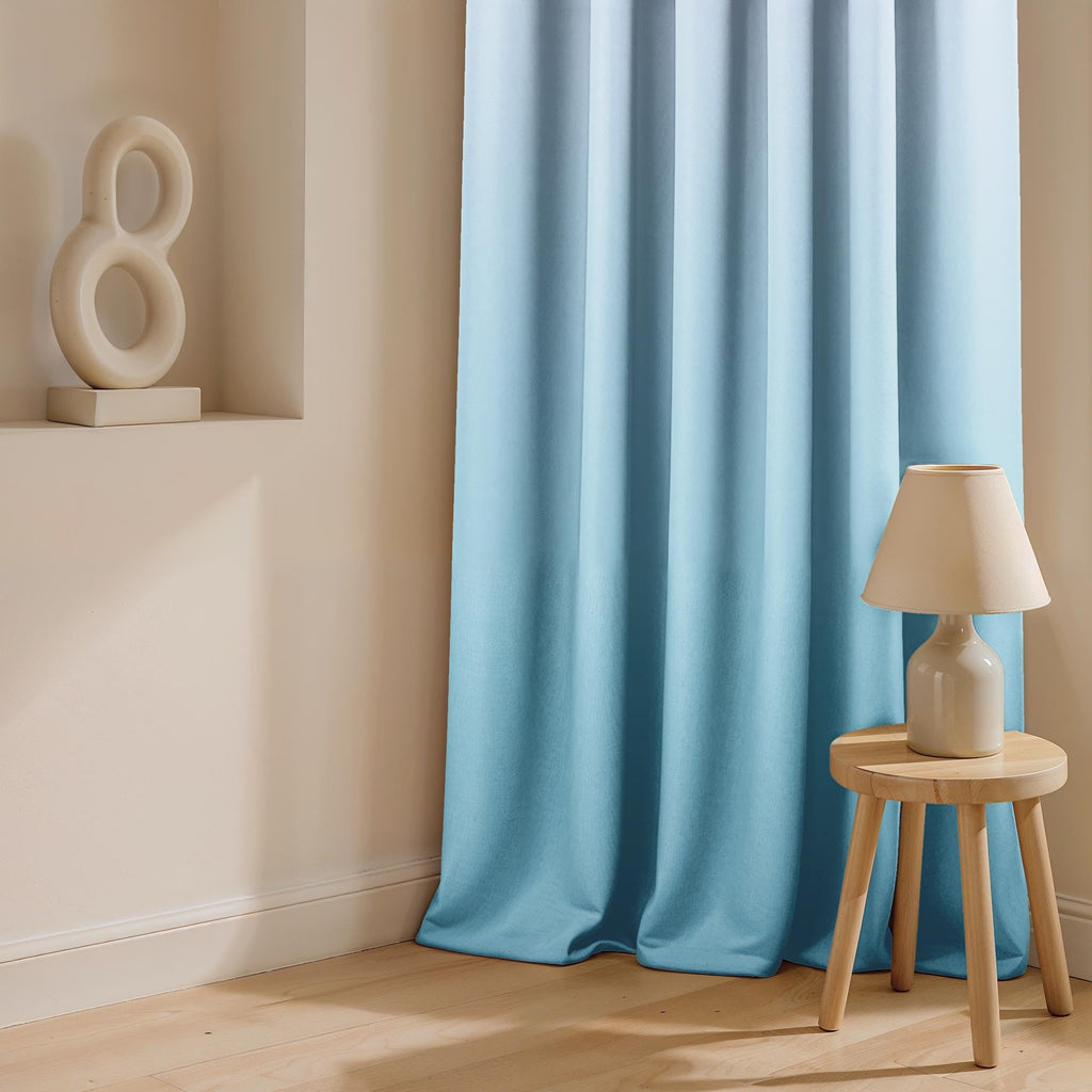 Ultimate Trends Room Darkening Ombre Curtain | Polyester Gradient | Room Doors and Window| 5 FEET Pack Of 2 ,Lilac Sky