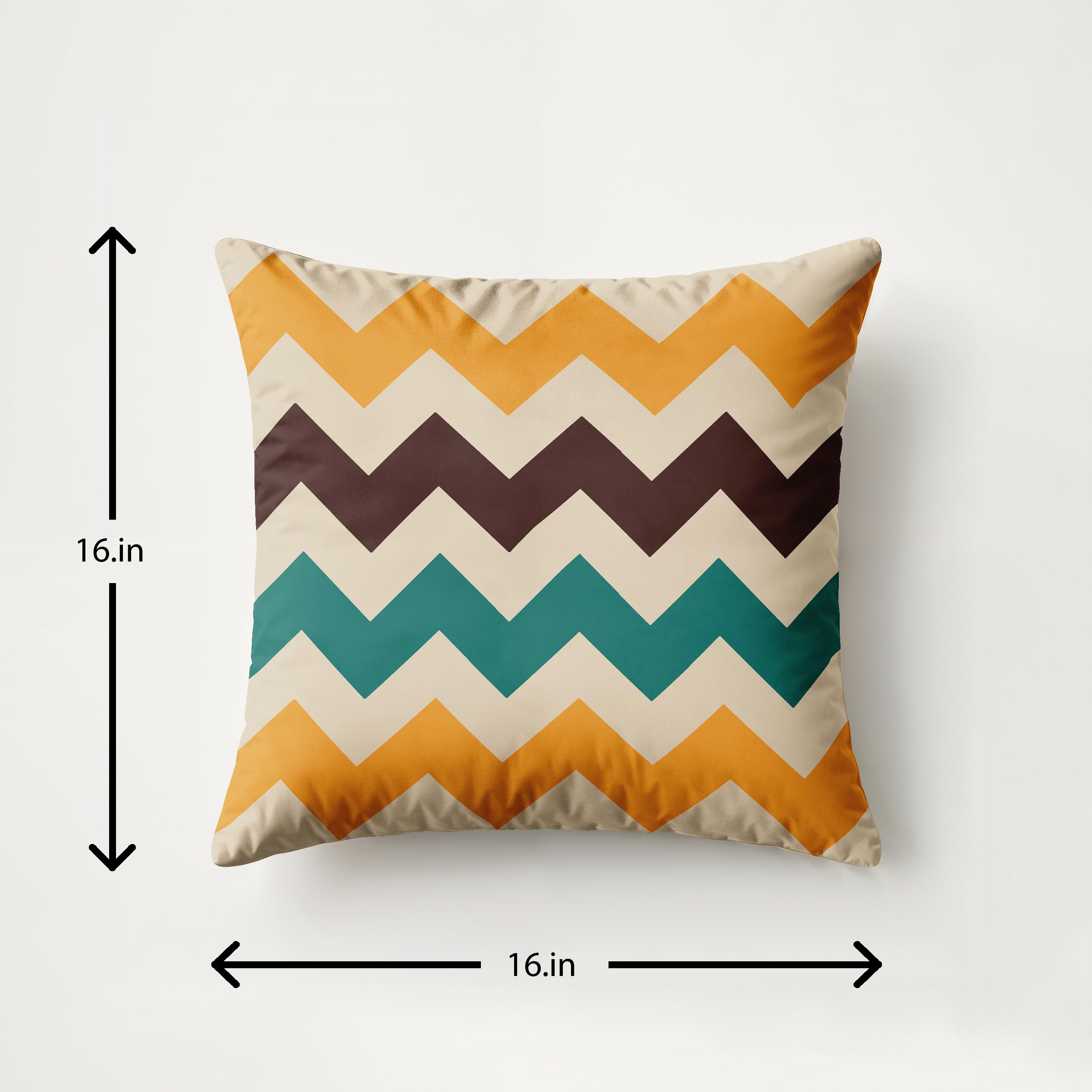 Ultimate Trends Digital Printed Soft Cotton Feel Polyester Decorative Cushion Cover, Modern Eligent Designs, Heavy Long Life Fabric, Set of 5