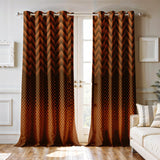 Ultimate Trends Room Darkening Digital Printed Modern ,Diamond Eyelets, Tie Back, Modern Prints, Pack Of 2
