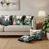 Ultimate Trends Digital Printed Soft Cotton Feel Polyester Decorative Cushion Cover, Modern Eligent Designs, Heavy Long Life Fabric, Set of 5