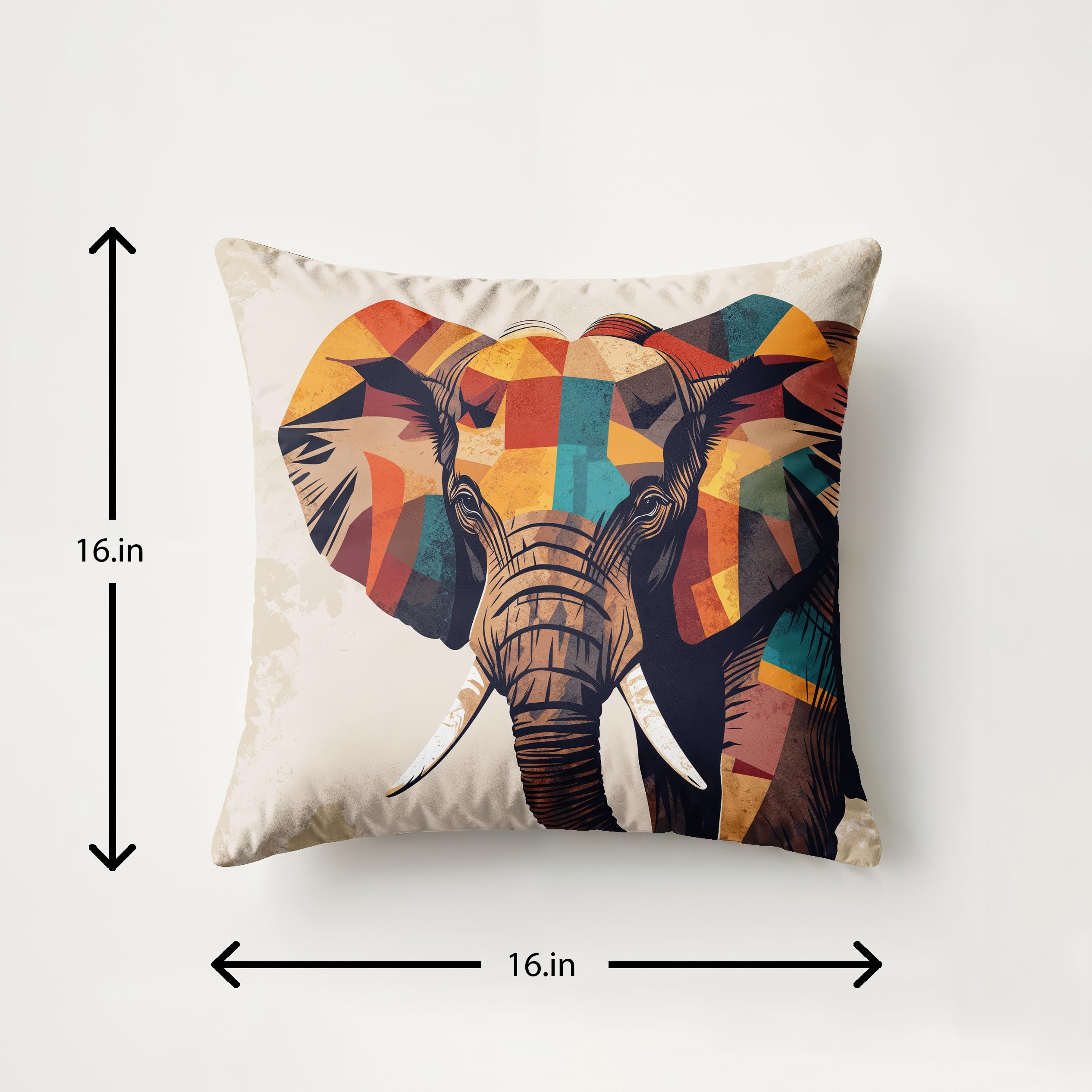 Ultimate Trends Digital Printed Soft Cotton Feel Polyester Decorative Cushion Cover, Modern Eligent Designs, Heavy Long Life Fabric, Set of 5