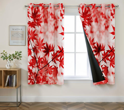 Digital Printed Blackout Curtains ,Diamonds Eyelets Tie Back For Window Room Doors , Heavy Quality Fabric Set Of 2