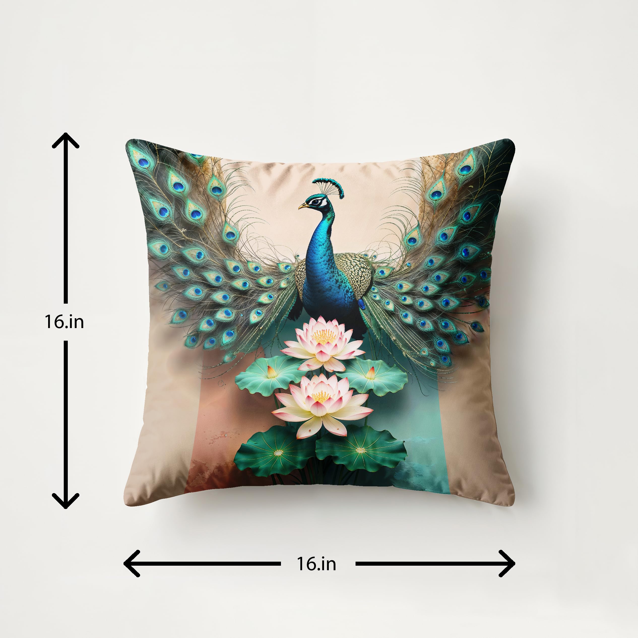 Ultimate Trends Digital Printed Soft Cotton Feel Polyester Decorative Cushion Cover, Modern Eligent Designs, Heavy Long Life Fabric, Set of 5
