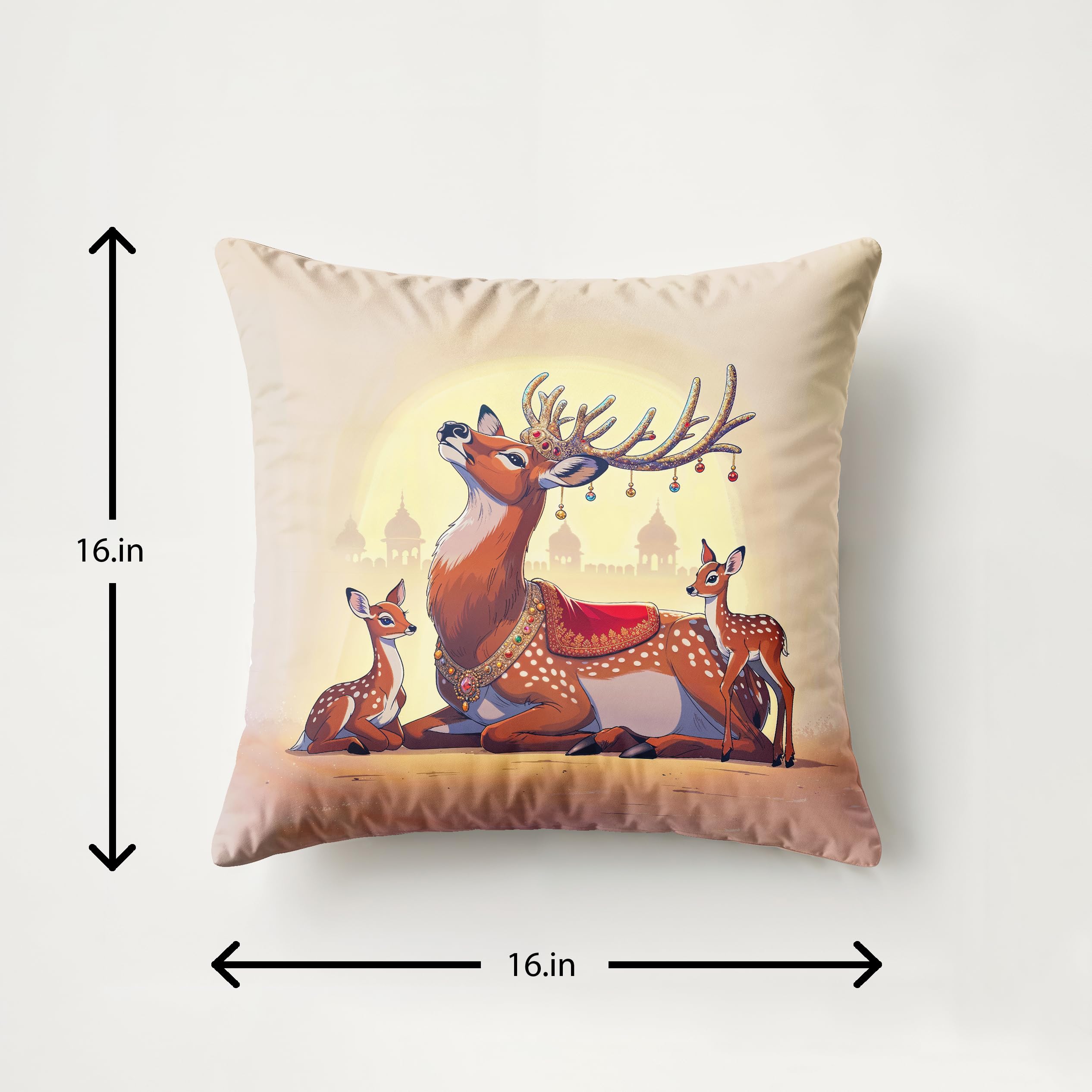 Ultimate Trends Digital Printed Soft Cotton Feel Polyester Decorative Cushion Cover, Modern Eligent Designs, Heavy Long Life Fabric, Set of 5