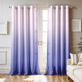 Ultimate Trends Room Darkening Ombre Curtain | Polyester Gradient | Room Doors and Window| 5 FEET Pack Of 2 ,Lavender
