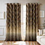 Ultimate Trends Room Darkening Digital Printed Modern ,Diamond Eyelets, Tie Back, Modern Prints, Pack Of 2