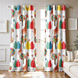 Ultimate Trends Light Filtering Kids Curtain | Fairy, Dragon Castle, Safari & Jungle Animal Prints | For kids Room Doors and Window | Pack Of 2