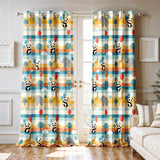 Ultimate Trends Light Filtering Kids Curtain | Fairy, Dragon Castle, Safari & Jungle Animal Prints | For kids Room Doors and Window | Pack Of 2